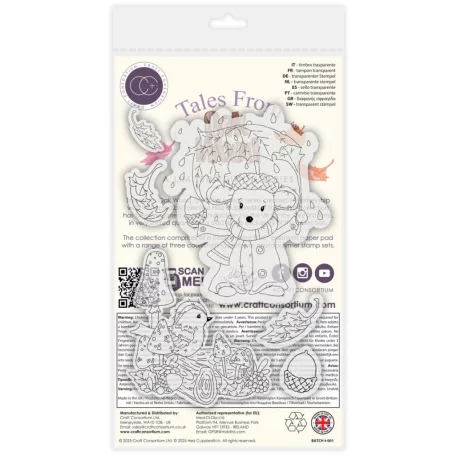 Fotopolimer bélyegző Tales from Oak Wood - Falling Leaves Craft Consortium A6 Clear Photopolymer Stamps (1 csomag)