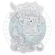   Fotopolimer bélyegző Tales from Oak Wood - Falling Leaves Craft Consortium A6 Clear Photopolymer Stamps (1 csomag)