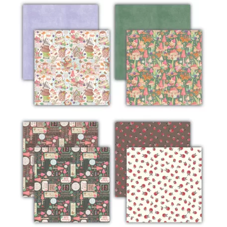 Tales from Oak Wood Papírkészlet 8" (20 cm) Craft Consortium Premium Paper Pad (36 lap)