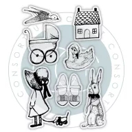   Fotopolimer bélyegző Nostalgia Craft Consortium A6 Clear Photopolymer Stamps (1 csomag)
