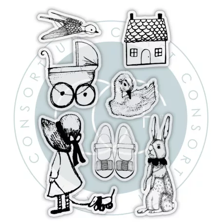 Fotopolimer bélyegző Nostalgia Craft Consortium A6 Clear Photopolymer Stamps (1 csomag)