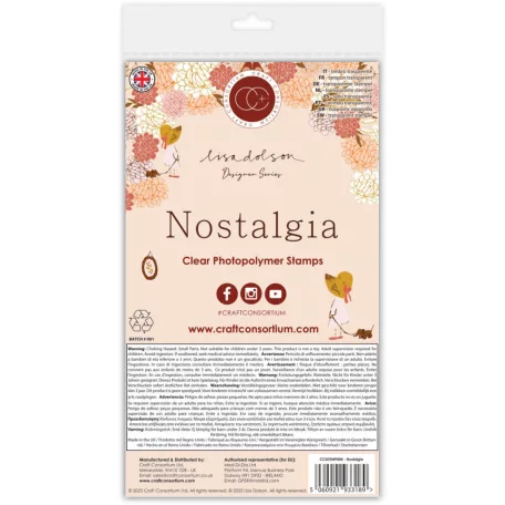 Fotopolimer bélyegző Nostalgia Craft Consortium A6 Clear Photopolymer Stamps (1 csomag)