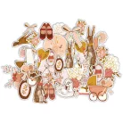 Kivágatok Nostalgia Craft Consortium Chipboard Ephemera (1 csomag)