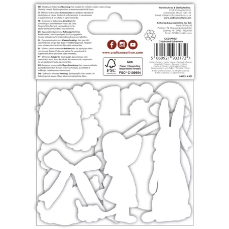 Kivágatok Nostalgia Craft Consortium Chipboard Ephemera (1 csomag)