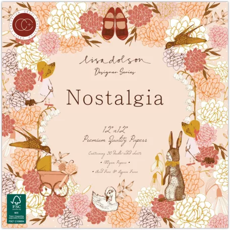 Nostalgia Papírkészlet 12" (30 cm) Craft Consortium Paper Pad (30 lap)