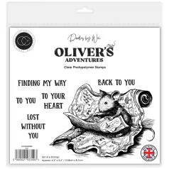   Fotopolimer bélyegző Lost Craft Consortium Oliver's Adventures A6 Photopolymer Stamp Set (1 csomag)