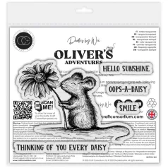   Fotopolimer bélyegző Daisy Craft Consortium Oliver's Adventures A6 Photopolymer Stamp Set (1 csomag)