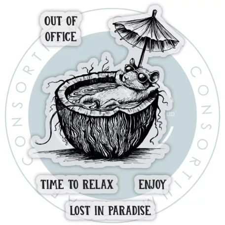 Fotopolimer bélyegző Paradise Craft Consortium Oliver's Adventures A6 Photopolymer Stamp Set (1 csomag)