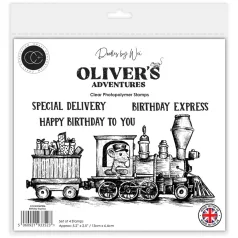   Fotopolimer bélyegző Birthday Express Craft Consortium Oliver's Adventures A6 Photopolymer Stamp Set (1 csomag)