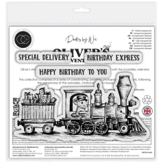   Fotopolimer bélyegző Birthday Express Craft Consortium Oliver's Adventures A6 Photopolymer Stamp Set (1 csomag)
