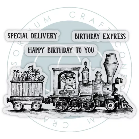 Fotopolimer bélyegző Birthday Express Craft Consortium Oliver's Adventures A6 Photopolymer Stamp Set (1 csomag)