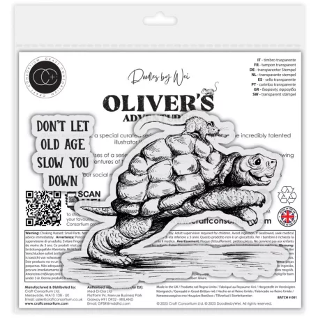 Fotopolimer bélyegző Old Age Craft Consortium Oliver's Adventures A6 Photopolymer Stamp Set (1 csomag)