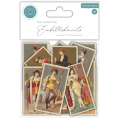   Díszítőelem The Collector - Ladies Craft Consortium Chipboard Ephemera (1 csomag)
