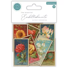   Díszítőelem The Collector - Flowers Craft Consortium Chipboard Ephemera (1 csomag)