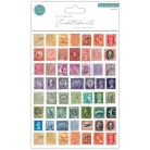 Kaparós matrica The Collector - Used Stamps  Craft Consortium Rub-ons (2 ív)