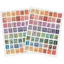 Kaparós matrica The Collector - Used Stamps  Craft Consortium Rub-ons (2 ív)