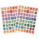 Kaparós matrica The Collector - Used Stamps  Craft Consortium Rub-ons (2 ív)