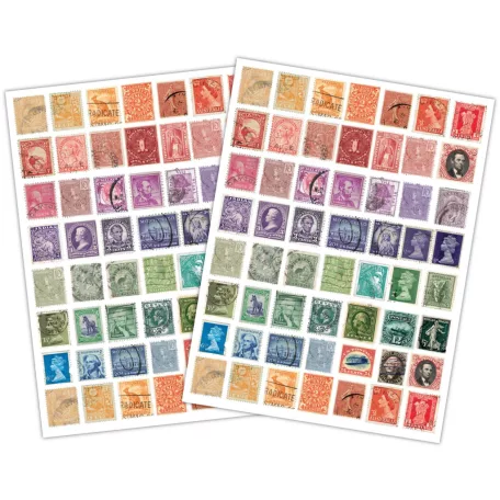 Kaparós matrica The Collector - Used Stamps  Craft Consortium Rub-ons (2 ív)