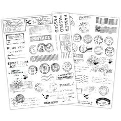   Kaparós matrica The Collector - Postage Craft Consortium Rub-ons (2 ív)