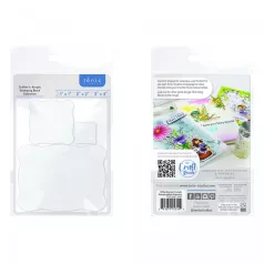   Akril tömb / Bélyegző alátét 1x1/2x2/3x4 Inch - Tonic Studios Acrylic Stamping Block (3 db)