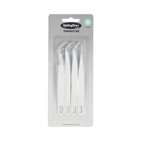 Csipesz eszközkészlet - HobbyGros Tweezers Set (4 db)