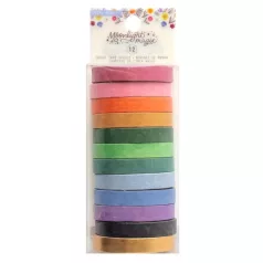   Moonlight Magic Dekorációs ragasztószalag - American Crafts Washi Tape (12 db)
