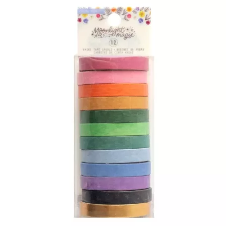 Moonlight Magic Dekorációs ragasztószalag - American Crafts Washi Tape (12 db)