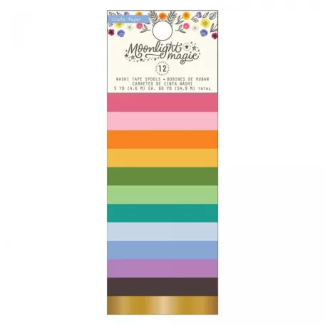 Moonlight Magic Dekorációs ragasztószalag - American Crafts Washi Tape (12 db)
