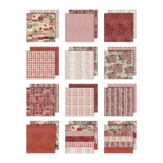   Red Papírkészlet 12" (30 cm) Tim Holtz Idea-ology Palette Collection (12 lap)