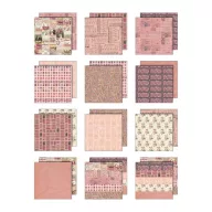   Pink Papírkészlet 12" (30 cm) Tim Holtz Idea-ology Palette Collection (12 lap)
