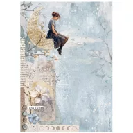 Stamperia Secret Diary Rizspapír A4 Moon Rice Paper (1 ív)