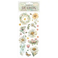   Stamperia Daisy Art Kaparós matrica  Daisy and Butterfly Rub-On (1 ív)