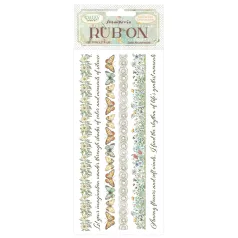 Stamperia Daisy Art Kaparós matrica  Stripes Rub-On (1 ív)