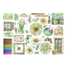Stamperia Daisy Art Kivágatok - öntapadós Ephemera (1 csomag)
