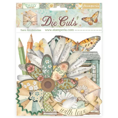 Stamperia Daisy Art Kivágatok Die Cuts Assorted (1 csomag)