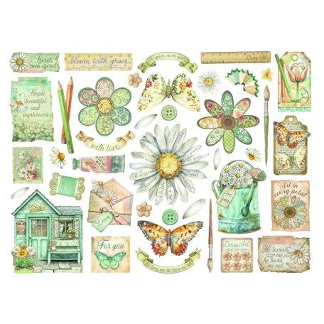 Stamperia Daisy Art Kivágatok Die Cuts Assorted (1 csomag)