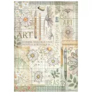 Stamperia Daisy Art Rizspapír készlet A4 Rice Paper Selection (6 ív)