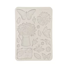   Stamperia Daisy Art Szilikon öntőforma A5 Daisy and Butterfly Silicon Mould (1 db)