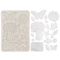   Stamperia Daisy Art Szilikon öntőforma A5 Daisy and Butterfly Silicon Mould (1 db)