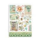 Stamperia Daisy Art Washi matrica Washi Pad (8 ív)