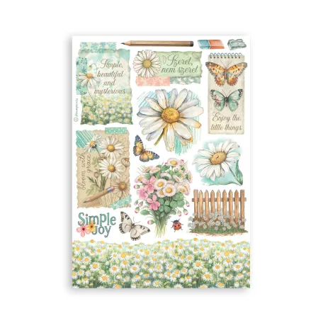 Stamperia Daisy Art Washi matrica Washi Pad (8 ív)