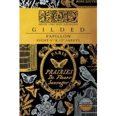   IOD Papillon Transzfer fólia 8"X12" (20x30 cm) IOD Gilded Transfer (8 ív)