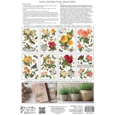   IOD By Any Other Name Transzfer fólia 8"X12" (20x30 cm) IOD Decor Transfer (8 ív)