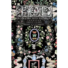   IOD Emily Clare Transzfer fólia 8"X12" (20x30 cm) IOD Decor Transfer (8 ív)