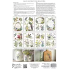 IOD Flora Grace Transzfer fólia 8"X12" (20x30 cm) IOD Decor Transfer (8 ív)