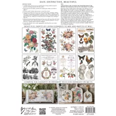   IOD Saint Quen Transzfer fólia 8"X12" (20x30 cm) IOD Decor Transfer (8 ív)