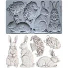 IOD Les Lapins Öntőforma 6″X10″ Decor Mould (1 db)