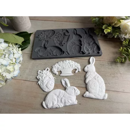 IOD Les Lapins Öntőforma 6″X10″ Decor Mould (1 db)