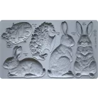IOD Les Lapins Öntőforma 6″X10″ Decor Mould (1 db)