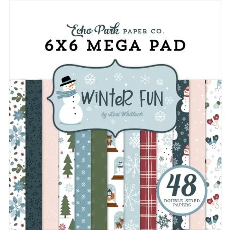 Echo Park Winter Fun Scrapbook papírkészlet 6" (15 cm) Paper Pack (48 lap)